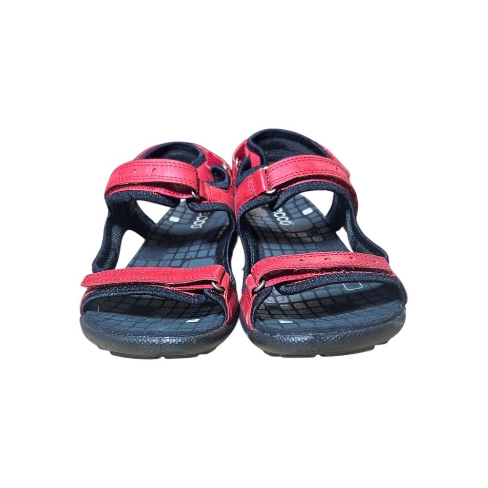 ECCO Cruise Red Leather
Sport Sandals Three Strap Adjustable Womens 8.5(39) - Picture 7 of 8